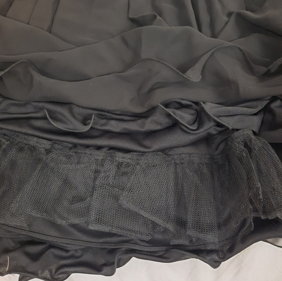 Blondie Nites by Stacy Sklar Fit & Flare Cut Out Strapless Mini Dress Size 11 - Picture 7 of 9